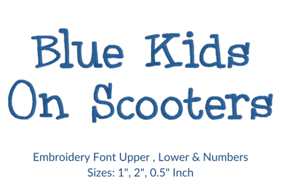 BlueKids on Scooters Font