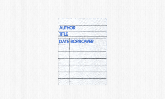 Library Checkout Card Embroidery Design Review
