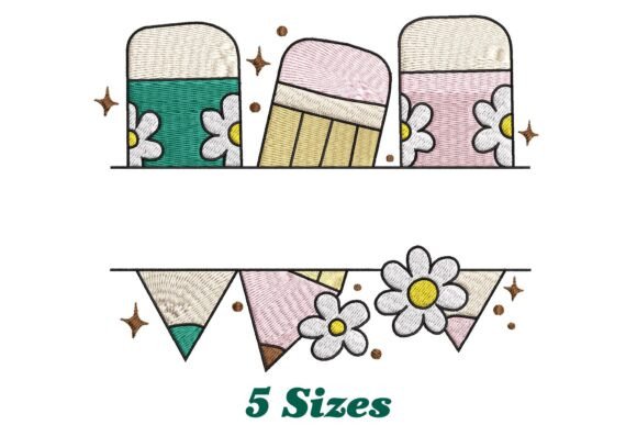 Pencils with Flowers