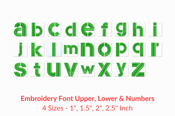Recognize Fonts Embroidery Design